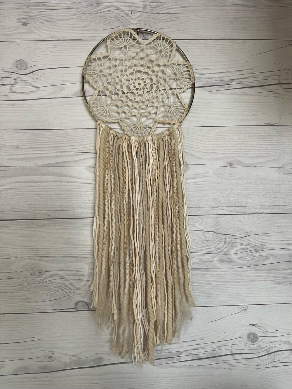 Doily Dreamcatcher Wall Hanging Boho Handmade